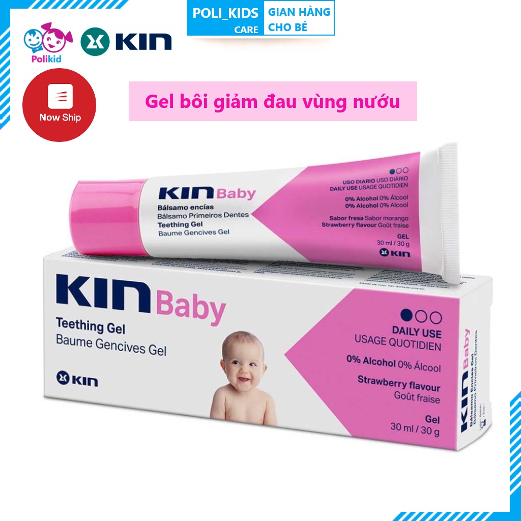 Gel bôi giảm đau niêm mạc vùng miệng cho bé - Kinbaby ® 30g