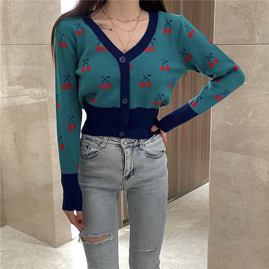 SUXI Áo len dài tay thiết kế mới thời trang theo phong cách hàn quốc dành cho nữ