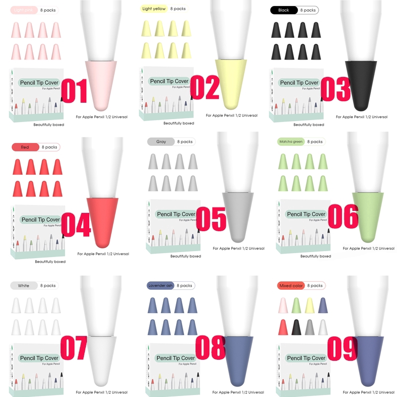 Nắp đậy bảo vệ đầu bút stylus Apple thế hệ thứ 2 bằng si | BigBuy360 - bigbuy360.vn