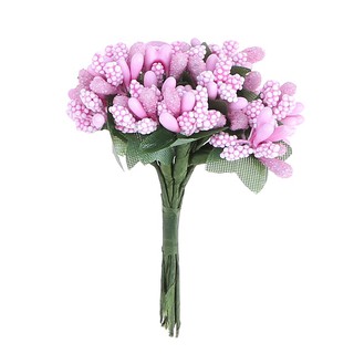 Flower 12pcs Dried Artificial Stamen Flowers DIY Scrapbooking Garland Fake Flower