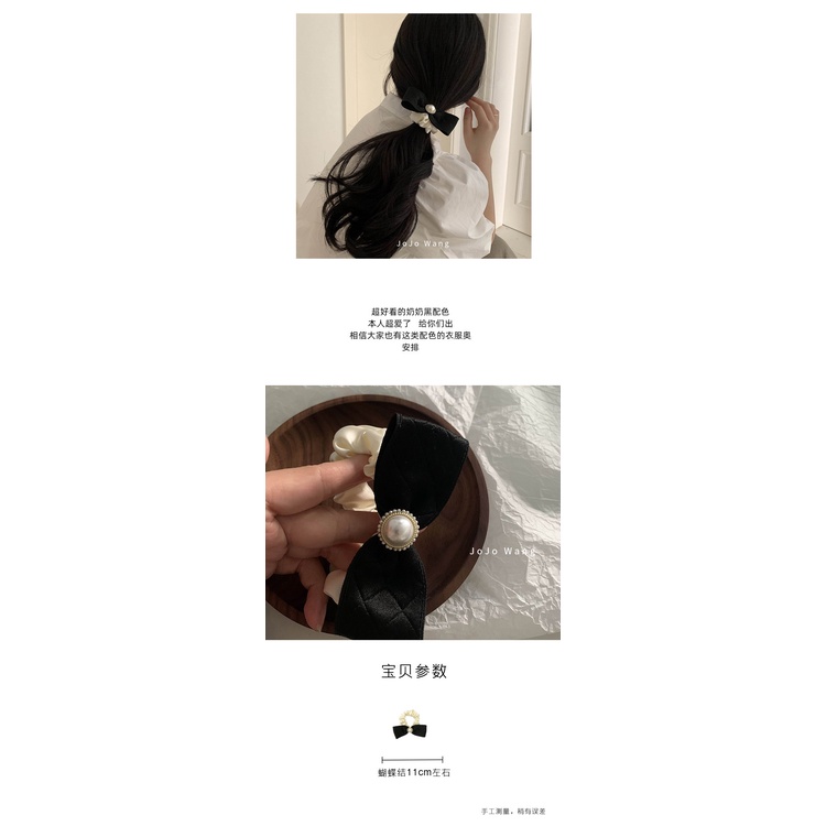 Dây Buộc Tóc Ruy Băng Ngắn Bằng Cao Su Xiaoxiang Màu Sắc Phù Hợp Cho Nữ