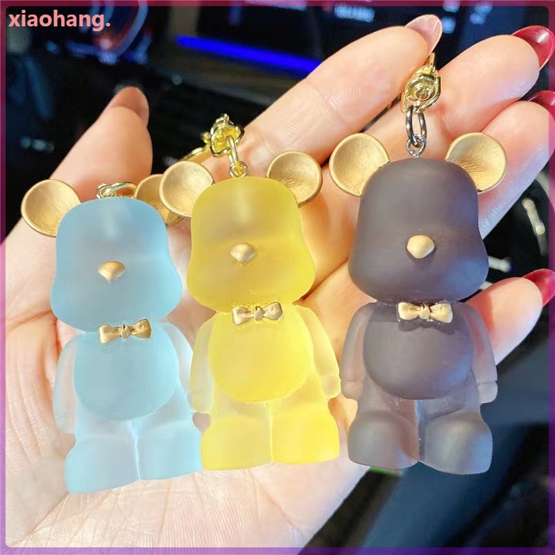 Móc Chìa Khóa Hình Gấu Hoạt Hình Đính Pha Lê Dễ Thương