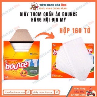 Giấy thơm quần áo Bounce Mỹ 1 hộp 160 tờ