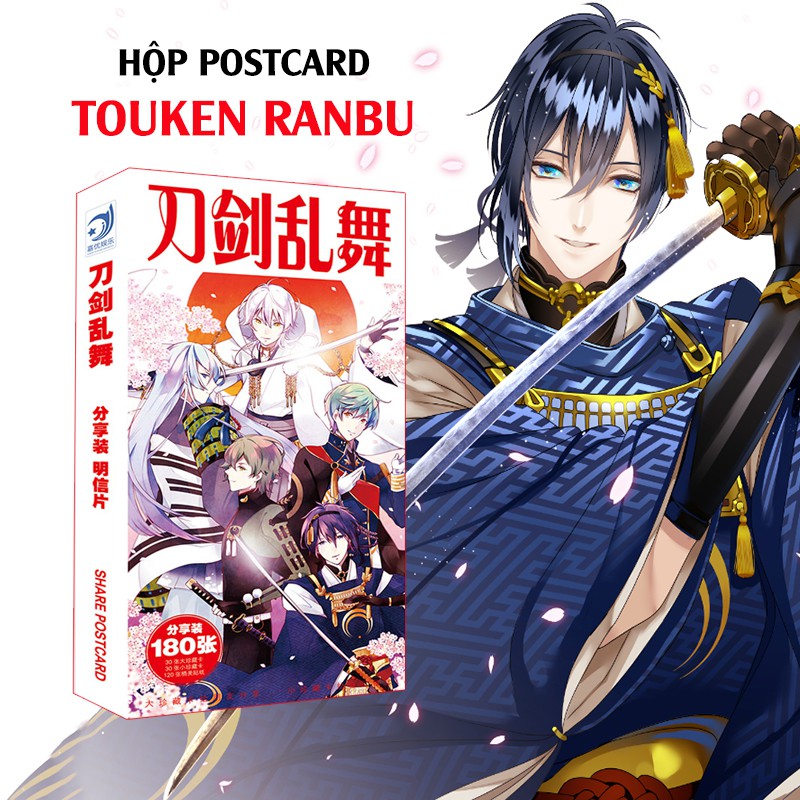 Hộp postcard anime Touken Ranbu manga (postcard, lomocard, bookmark,  sticker) | Shopee Việt Nam