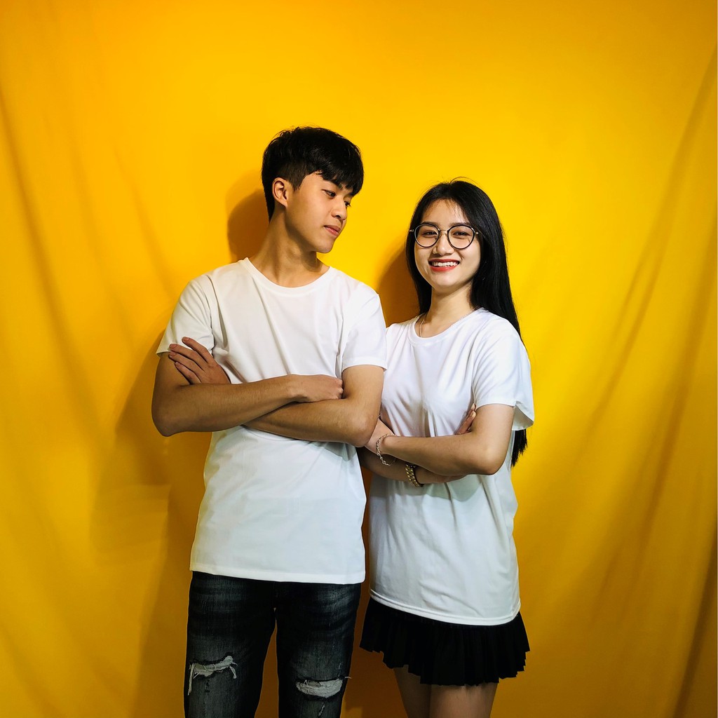 Áo Ngắn Tay Không Cổ, 4 Màu, Hồng, Trắng , Cam, Xám, Vải Mềm Mịn, Thấm Hút Mùi Hôi | BigBuy360 - bigbuy360.vn