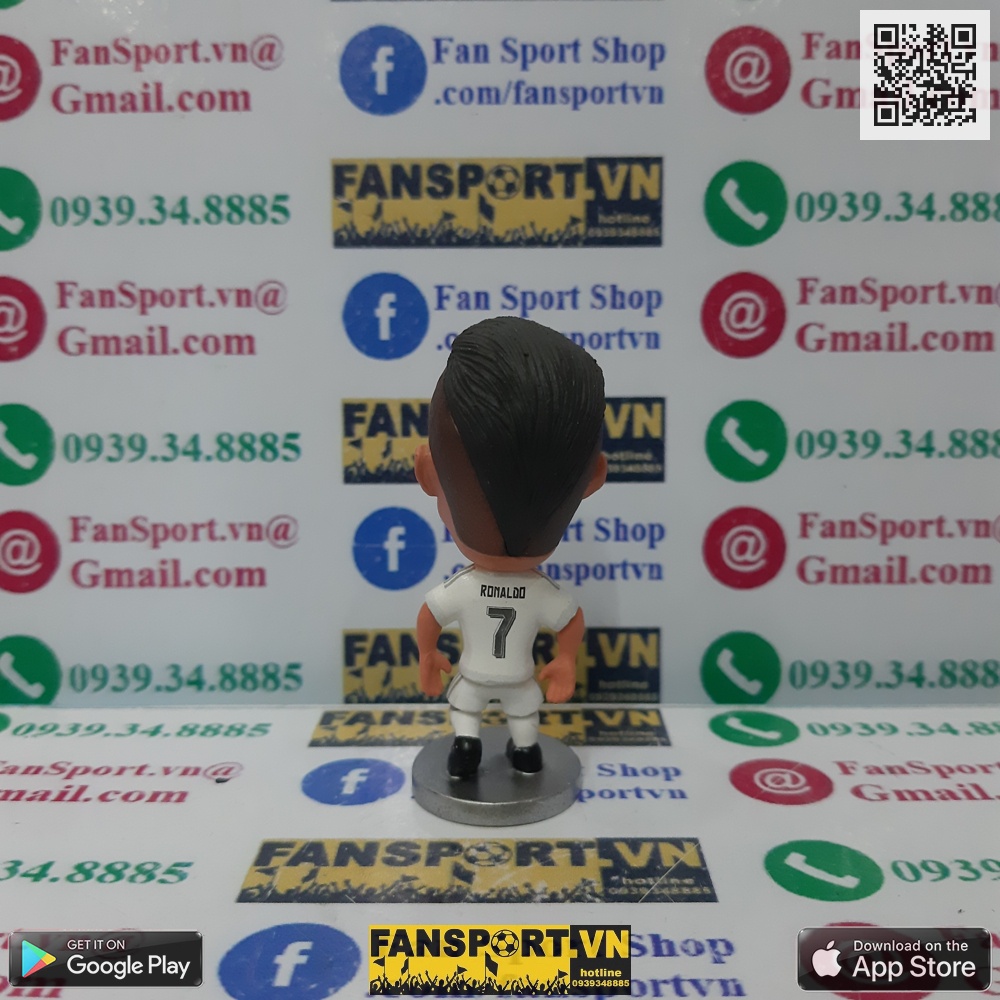 Tượng cầu thủ bóng đá Cristiano Ronaldo 7 Real Madrid 2014 2015 2016 home kodoto soccerwe CR7