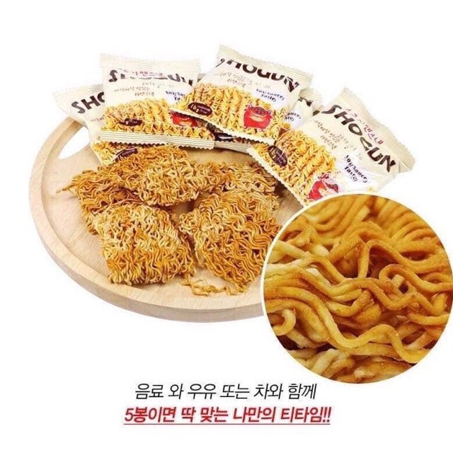 ✔️️️ [Chính hãng] Snack mì ăn liền Shogun Hàn Quốc - vị gà - vị cay - vị đậu (5 gói)