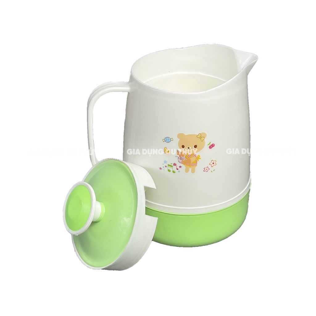 Ca đựng trà đá quán ăn dung tích 1000ml-1500ml-2000ml, ca giữ nhiệt nhựa PP chính phẩm sạch sẽ và bền bỉ - giadungduthuy
