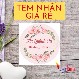 COMBO 1.000 TEM - NHÃN - STICKER GIÁ RẺ 5X5 CM