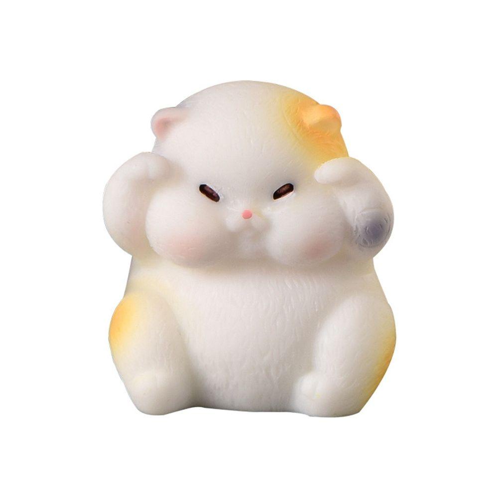 Mô Hình Mèo Mini Bằng Nhựa Resin Để Bàn Trang Trí Nội Thất