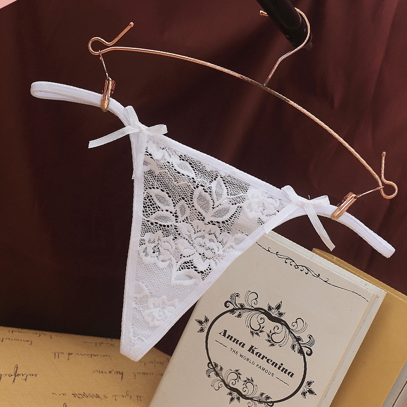 Quần lót ren lưng thấp với vòng kim loại chất lượng cao quyến rũ cho nữ 6809
