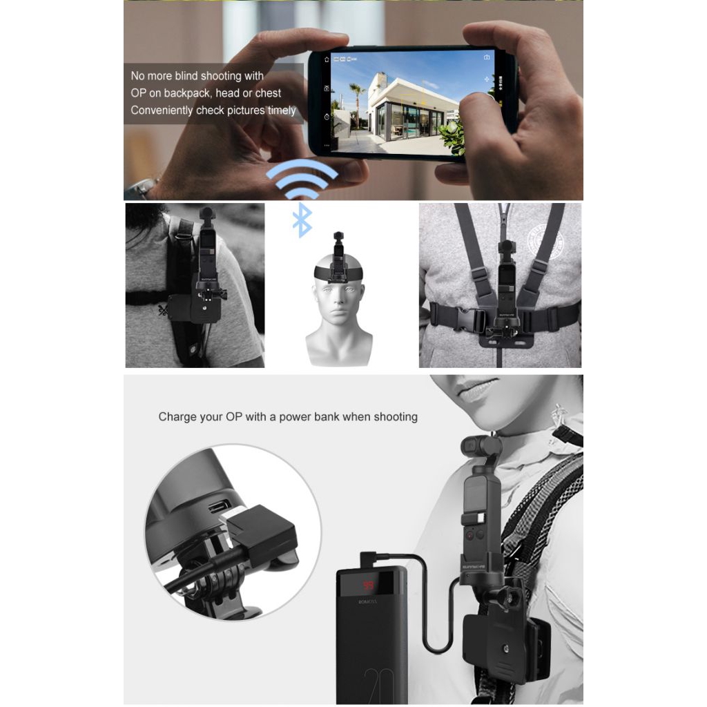 Stabilizer Wireless Mount Holder Base Tripod Adapter for DJI OSMO POCKET Gimbal [EXO1]