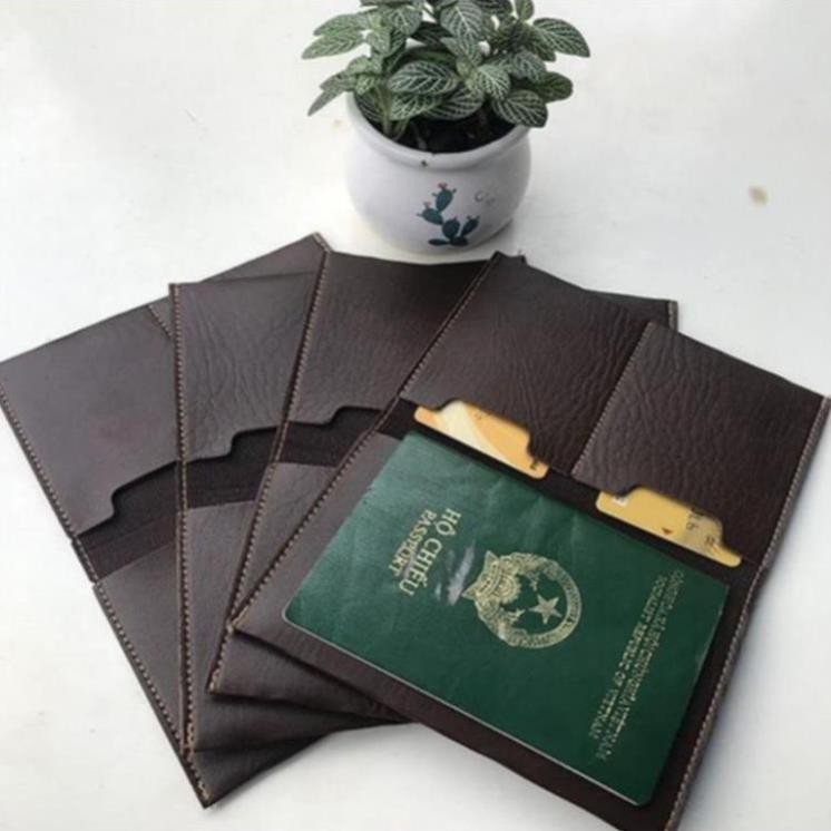 [ẢNH THẬT] [Mã FAMAYWA giảm 10K đơn 50K] Bao da đựng hộ chiếu Passport