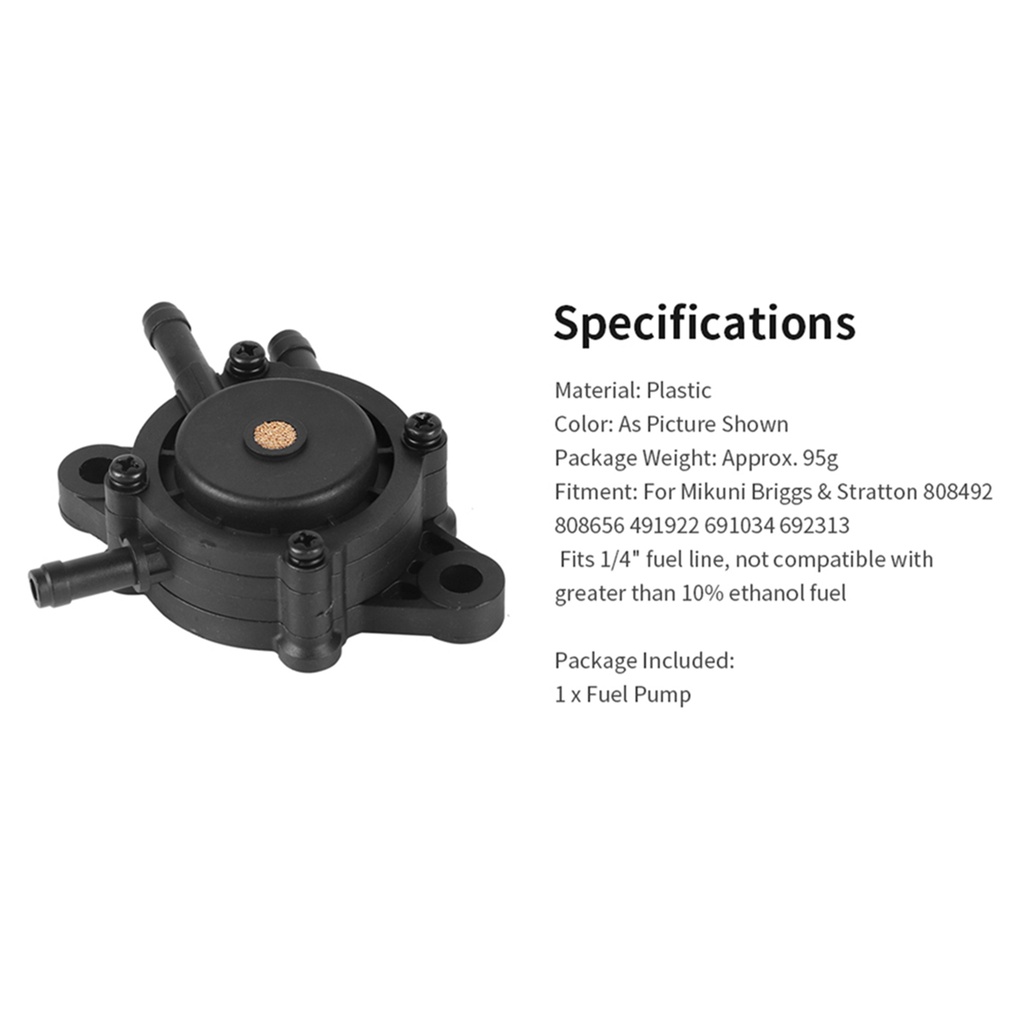 Bơm Nhiên Liệu Cho Mikuni Briggs & Stratton 808492 808656 491922 691034 692313