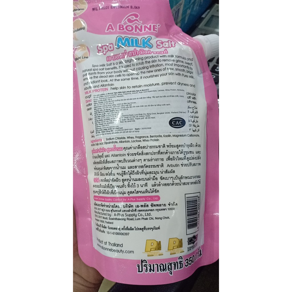 Muối Tắm Tẩy Tế Bào Chết Chiết Xuất Sữa Bò A Bonne Spa Milk Salt Thái Lan | WebRaoVat - webraovat.net.vn