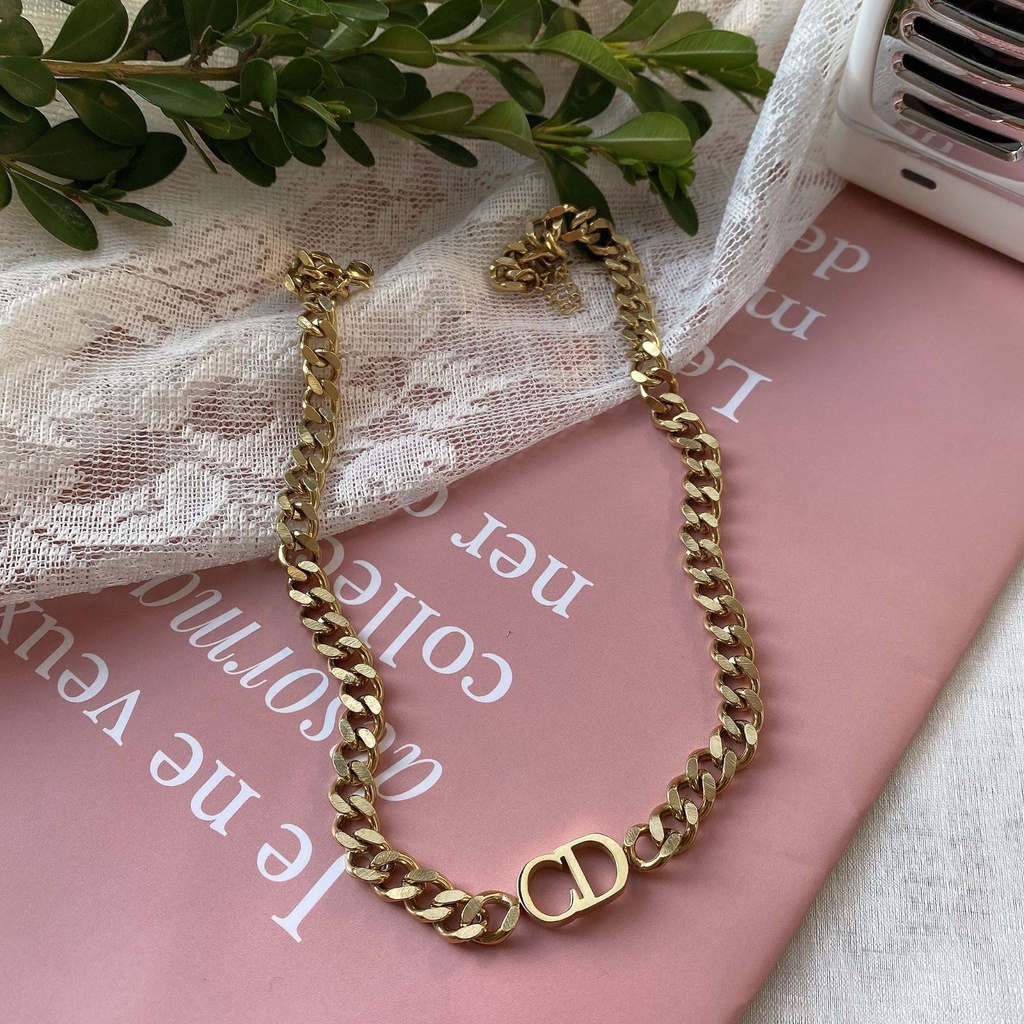 Vòng cổ choker dây xích CD mẫu hot độc quyền