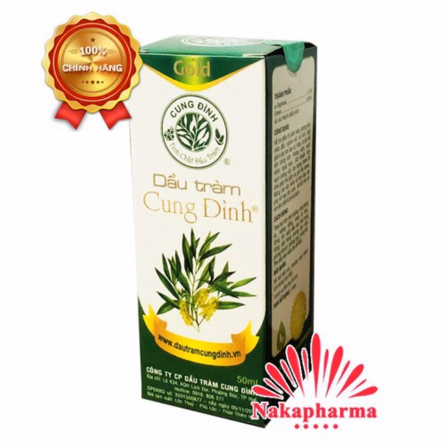 COMBO 5 CHAI DẦU TRÀM CUNG ĐÌNH GOLD 50ml CAO CẤP