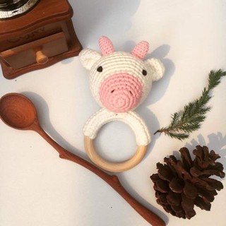 Lục lạc len móc Bunny
