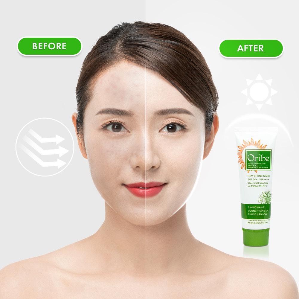 [Chính hãng] Kem chống nắng Oribe SPF 50 PA giúp dưỡng ẩm trắng da chống lão hóa giảm vết thâm nám bảo vệ da
