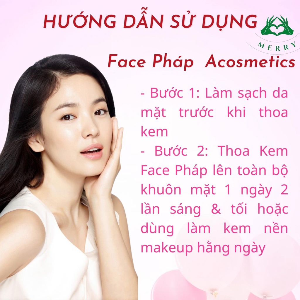 Kem Face Pháp Chính Hãng Acosmetics Merry Store Kem Face Pháp Phương Anh Mẫu Mới 2022 Giúp Trắng Da Mờ Thâm