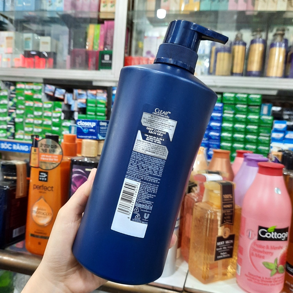 Dầu gội sạch gàu Clear Men Deep Cleanse sạch sâu 630g (612ml)