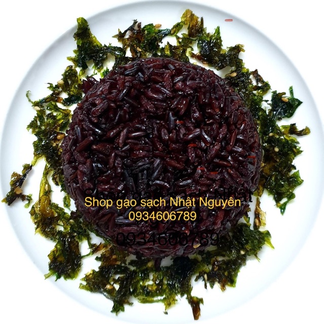 (1kg) Gạo lứt đen Phúc Thọ- Vinaseed (gạo sạch cho người ăn kiêng)