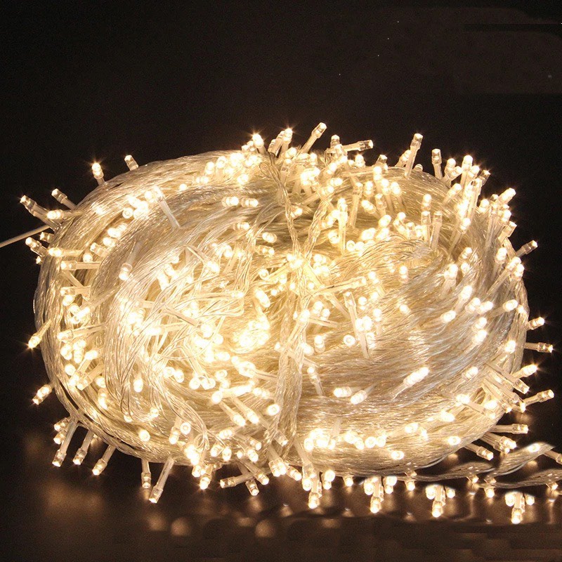 (Xài Điện) Dây Đèn Led Trang Trí 4 Mét 30 Bóng Đom Đóm Nhấp Nháy Fairylight Trang Trí Noel, Tết, Decor Phòng