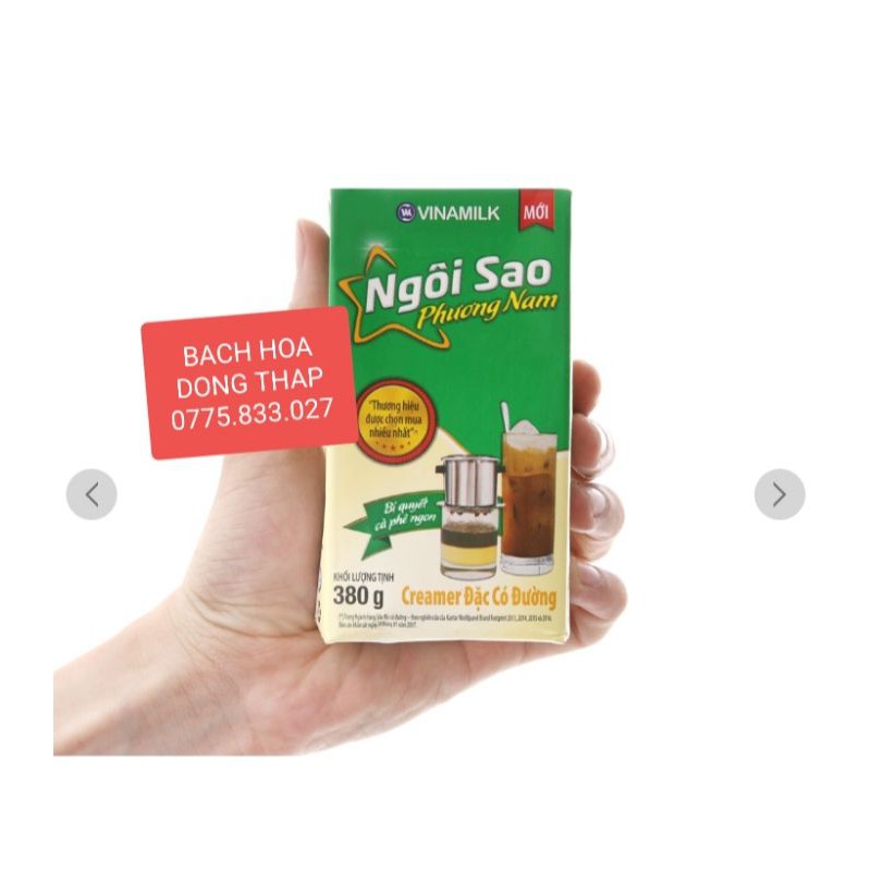 2 lon hoặc 2 hộp giấy sữa đặc Ngôi sao Phương Nam