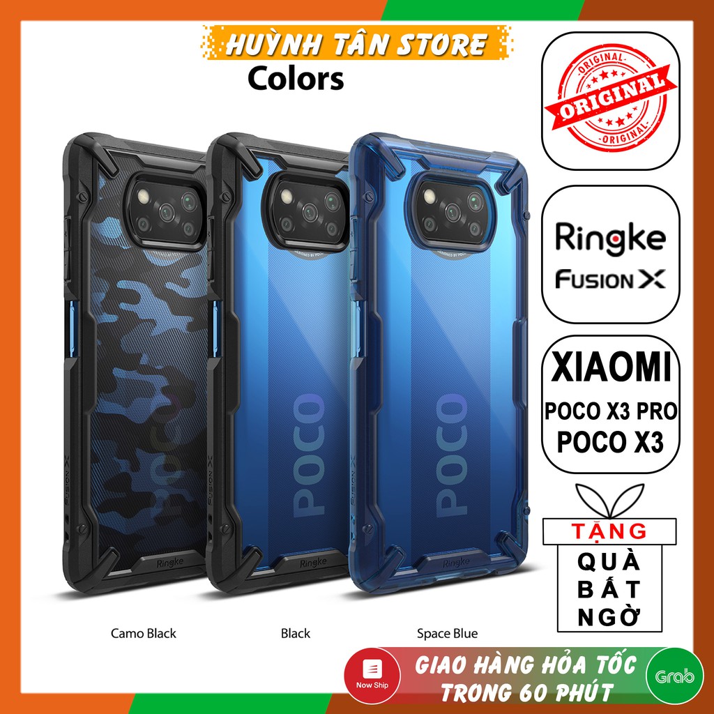 Ốp lưng Xiaomi Mi 11T Pro,Mi 11,K40 Pro,Poco F3,X3 Pro,Redmi Note 10 Pro,Mi 10T Pro chống sốc Ringke Fusion X chính hãng