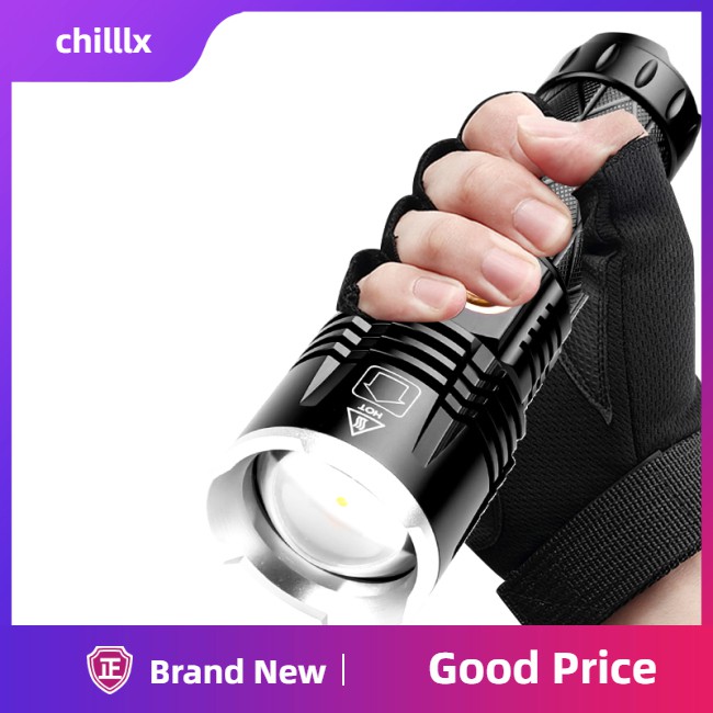 Đèn Pin Xhp 90 Led Chống Thấm Nước Có Cổng Sạc Usb