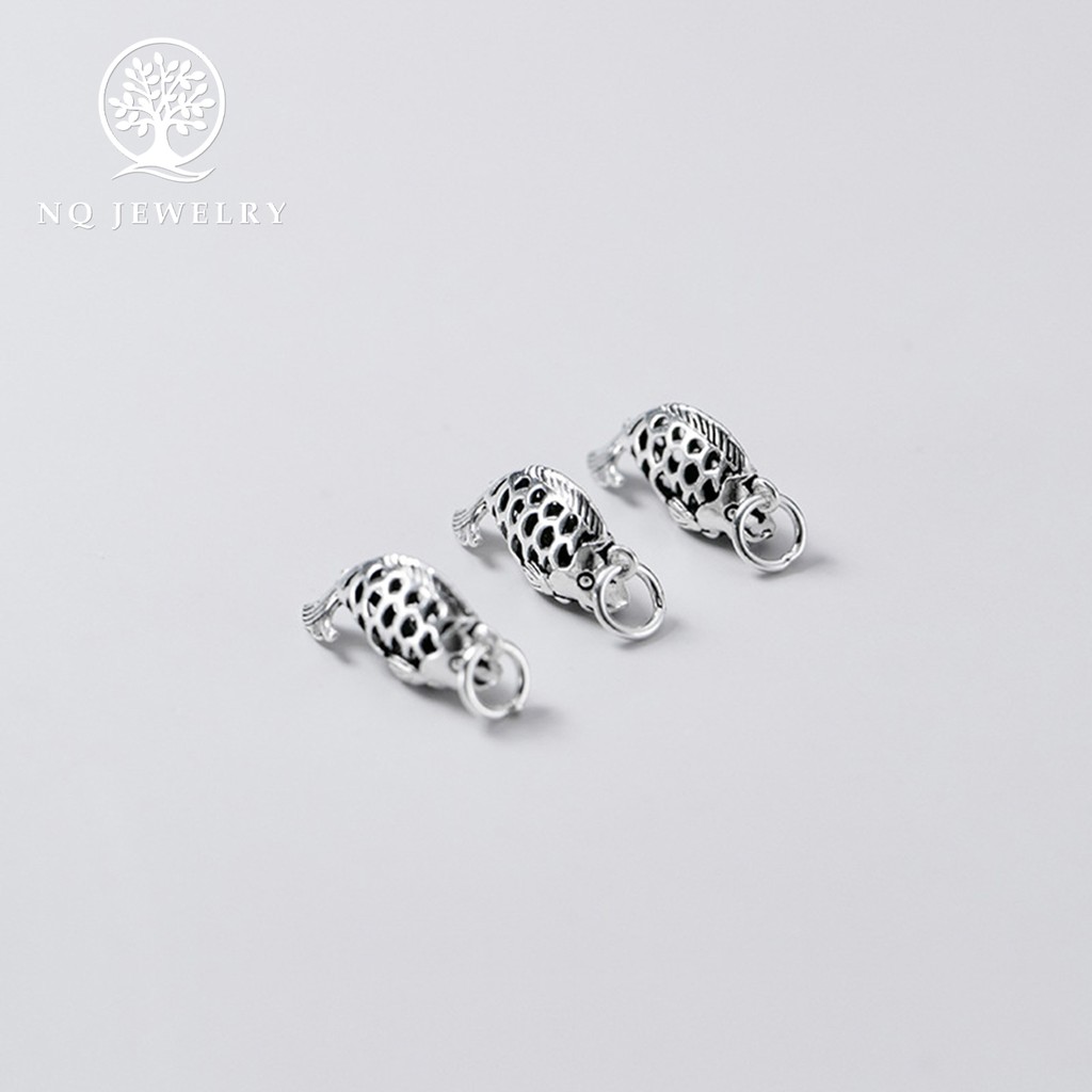 Charm bạc con cá treo - NQ Jewelry