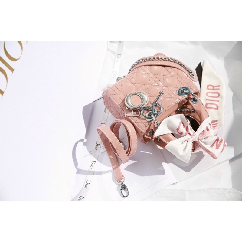 ❌Túi LADY DIOR 3 Ô DA BÓNG