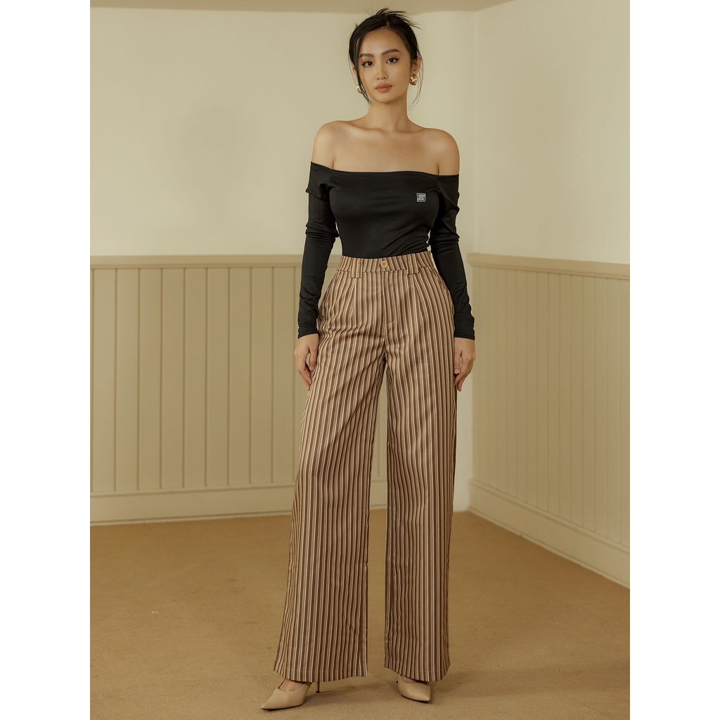 Quần Dài Nữ Wide Leg Basic , Chất Saphi Cotton , WQD000017_SOMEHOW