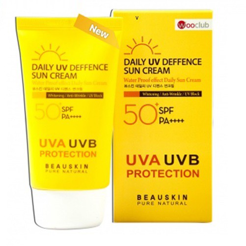 Kem chống nắng Beauskin Daily Spf 50 pa+++ dưỡng trắng da mặt và body, kiềm dầu lên tông hàn quốc cao cấp 50ml/Hộp