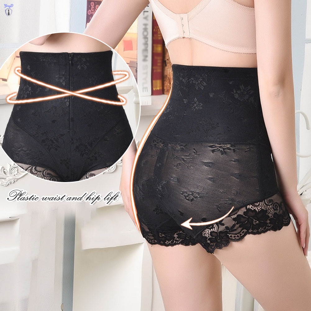 Quần Lót Ren Lưng Cao Định Hình Eo Thon Gọn Cho Phụ Nữ Sau Sinh