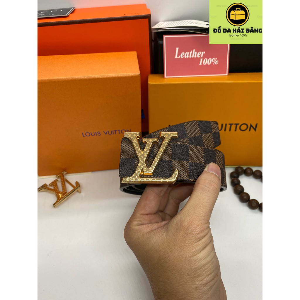 Thắt Lưng Nam LV cao cấp, Dây lưng Nam LV thời trang đủ màu trắng ,xanh,nâu mẫu dây nịt nam LV hot trend 2021