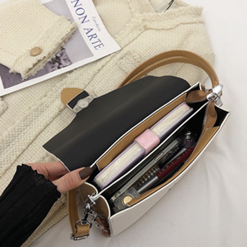 Túi Đeo Vai Hình Vuông Cỡ Nhỏ Phối Dây Xích Thời Trang Cho Nữ