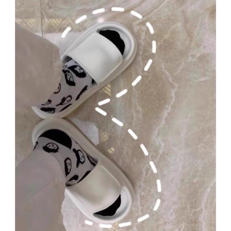 Dép bánh mì Mặt Vuông trơn 2 màu