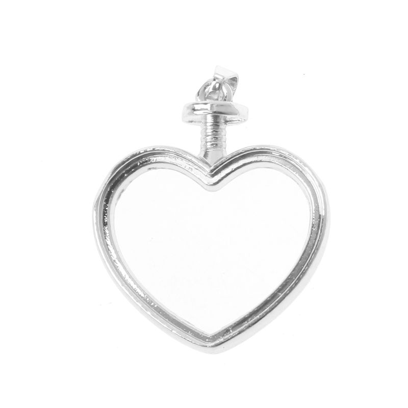 San * Mặt Dây Chuyền Hình Học Khung Kim Loại Mặt Hoa Khô Màu Vàng / Bạc Bằng Resin UV Cài Đặt