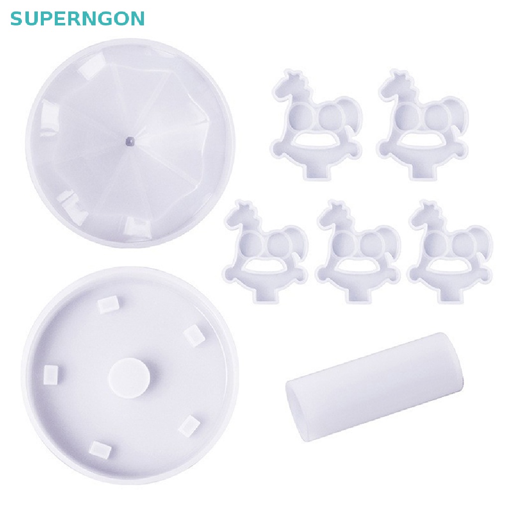 Khuôn Silicone Làm Vòng Quay Ngựa Gỗ Epoxy Resin