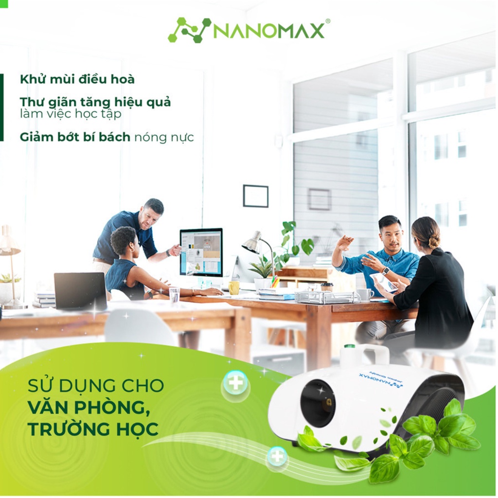 Máy Khử Khuẩn Nanomax, Sử Dụng Công Nghệ Nano Loại Bỏ Mùi Hôi, Vi Khuẩn Trong Không Khí, Bảo Hành 24 Tháng