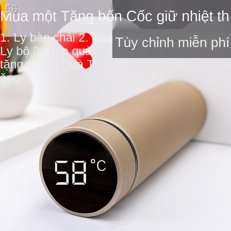 Smart Thermos Cup Men Women 316 Cao cấp bằng thép không gỉ di động cốc nước nhỏ kinh doanh trà chữ tùy chỉnh