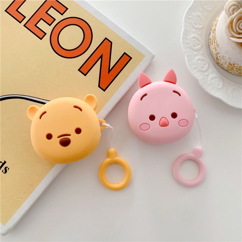 Vỏ Bảo Vệ Hộp Sạc Tai Nghe Samsung Galaxy Buds Pro Chất Liệu Mềm Hình Gấu Và Minions Dễ Thương