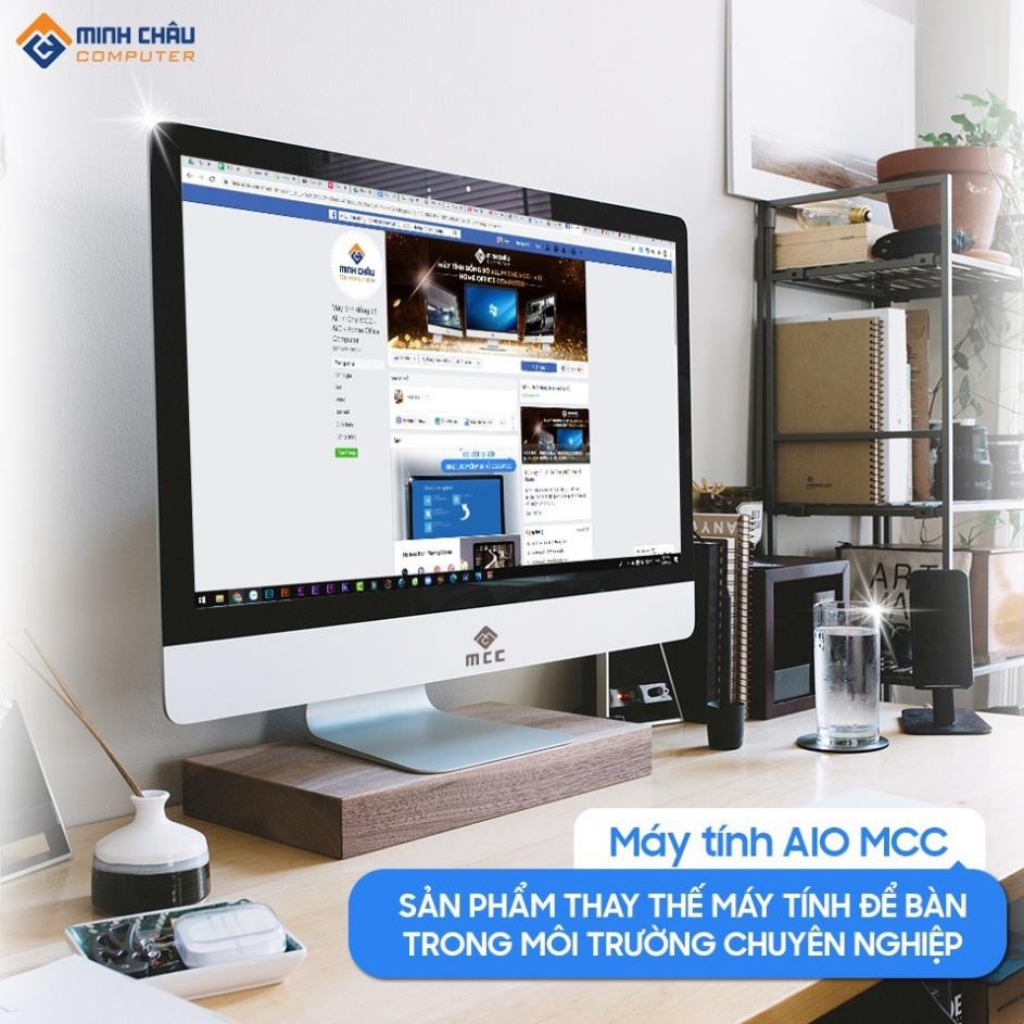 Bộ All in ONE (AIO) MCC9182 Home Office Computer CPU i3 9100/ Ram8G/ SSD240G/ Wifi/ Camera/ 22inch