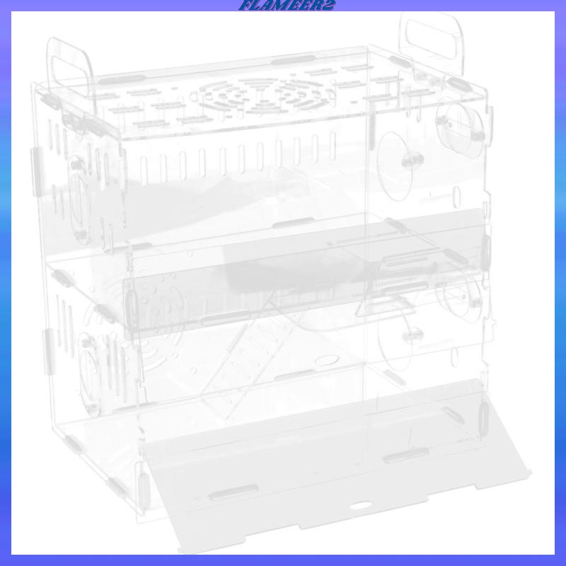 Nhà Villa Nhỏ Bằng Acrylic Một Lớp Dành Cho Chuột Hamster
