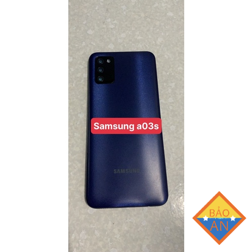 Bộ vỏ samsung A03S gồn ,sườn,lưng, kính cam nút bấn