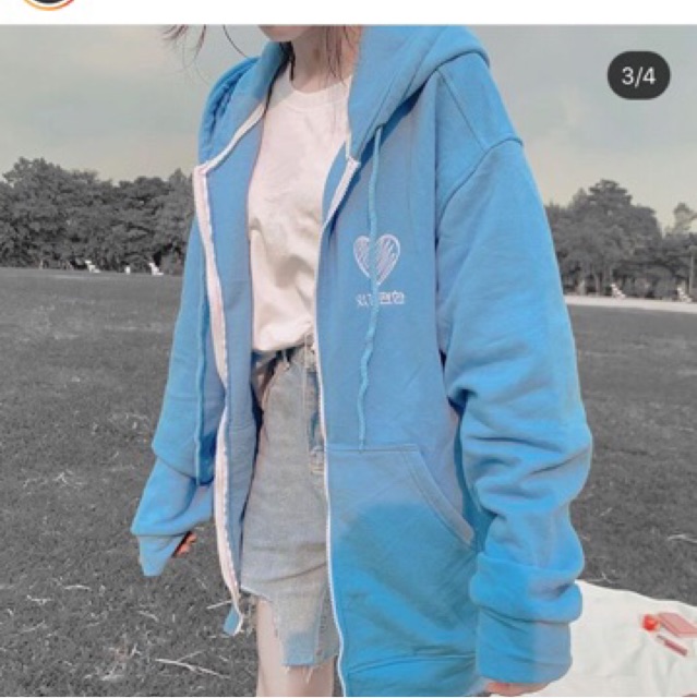 [Mã FAXANH1505 giảm 10K đơn 50K] ❤️Áo Khoác Hoddie Da Cá Thêu Heart👻 | BigBuy360 - bigbuy360.vn