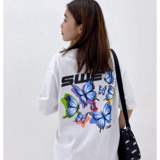 ÁO THUN, ÁO PHÔNG TAY LỠ UNISEX FORM RỘNG OVERSIZE SWE 2021 M194 KL SHOP 01SHOP