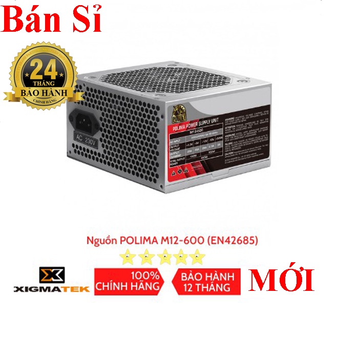 Nguồn máy tính Xigmatek POLIMA M12-600 EN42685 -Mai Hoàng PP