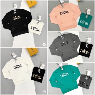 Áo nỉ thu đông Dior thêu logo ngực mới hot 2021